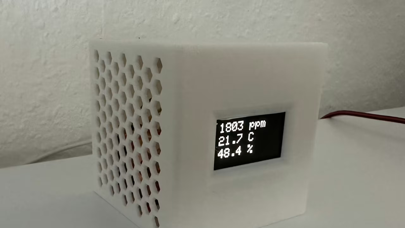 Luftqualitätssensor mittels ESP32 (CO2, Luftfeuchtigkeit, Temperatur)